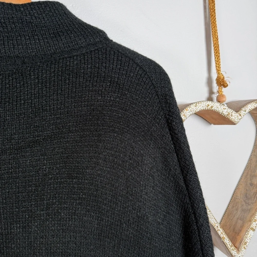 London Fog Oversized Draped Cardigan Poncho Equestrian Academia Quiet Luxury